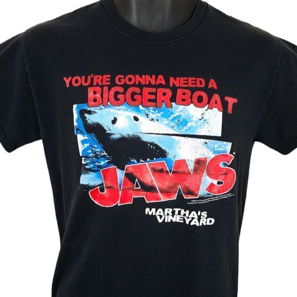 Jaws Marthas Vineyard T Shirt Mens Size Small Youre Gonna Need A Bigger Boat